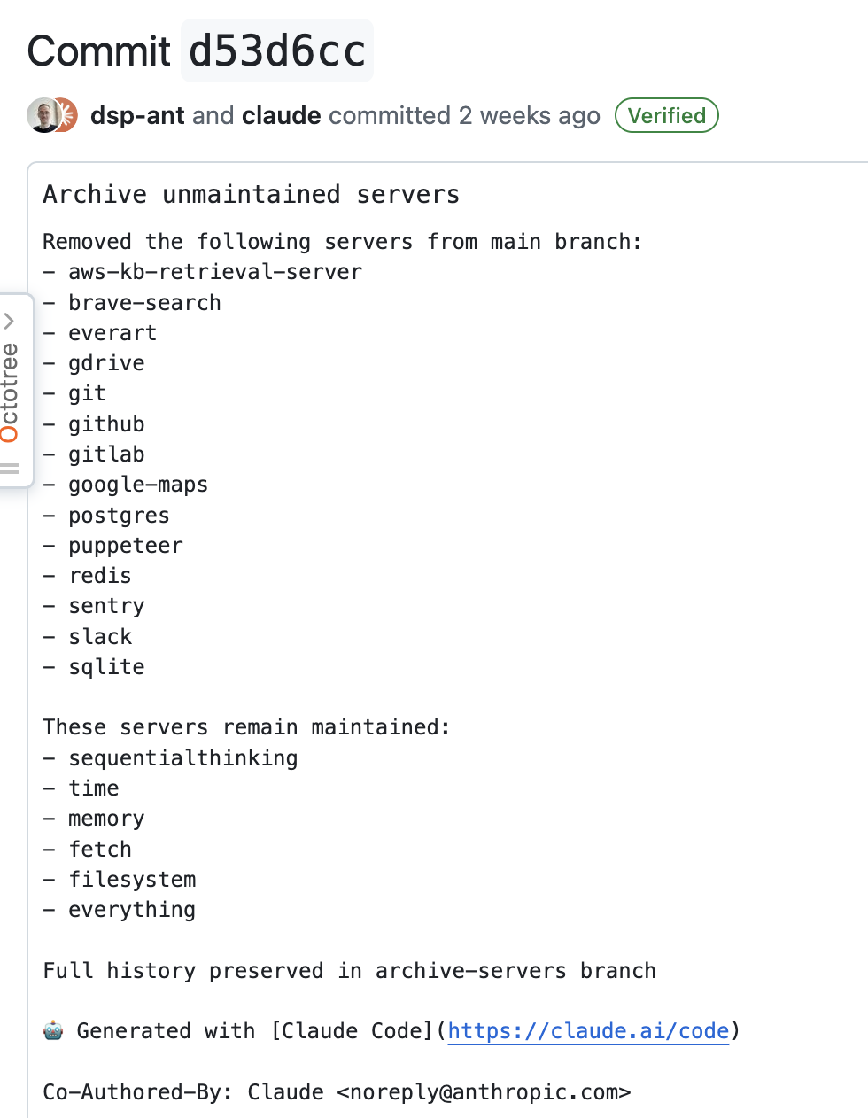 archived MCP Server