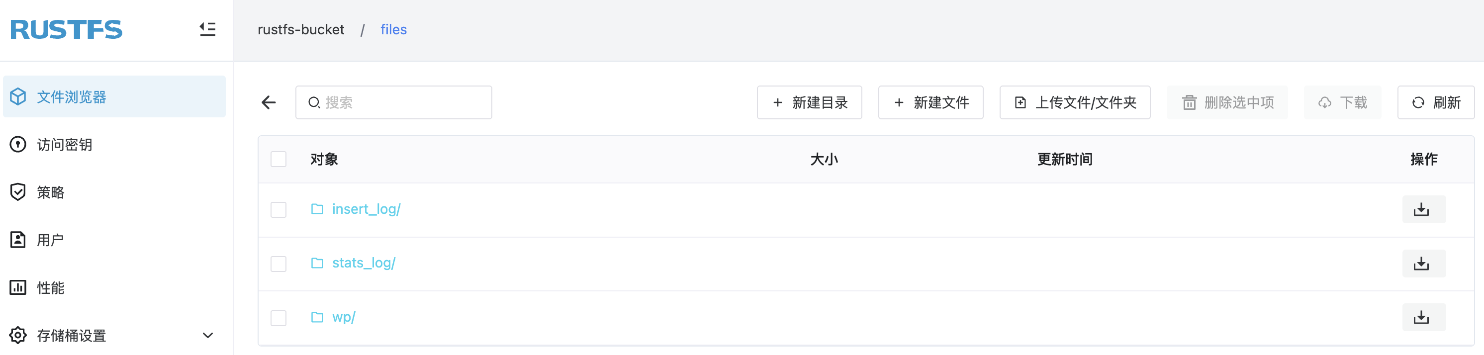 rustfs data
